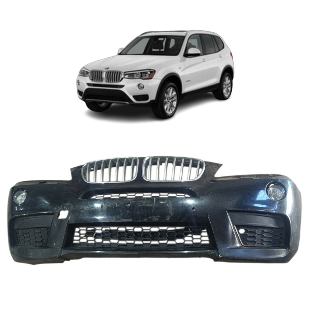 Para-choque Dianteiro Bmw X3 2014 Com Farol Milha Recuperado