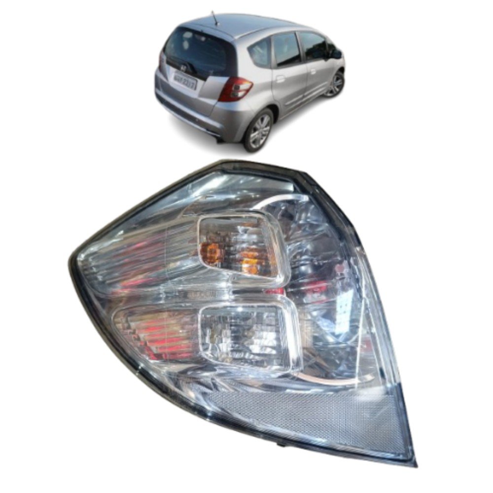 Lanterna Esquerda Honda Fit Cristal Com Detalhe 2014