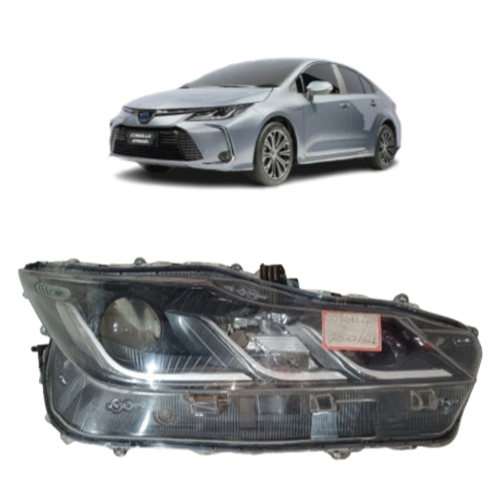 Farol Direito Corolla 2020 Com Detalhe