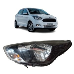 Farol Esquerdo Ford Ka 2018 Máscara Negra