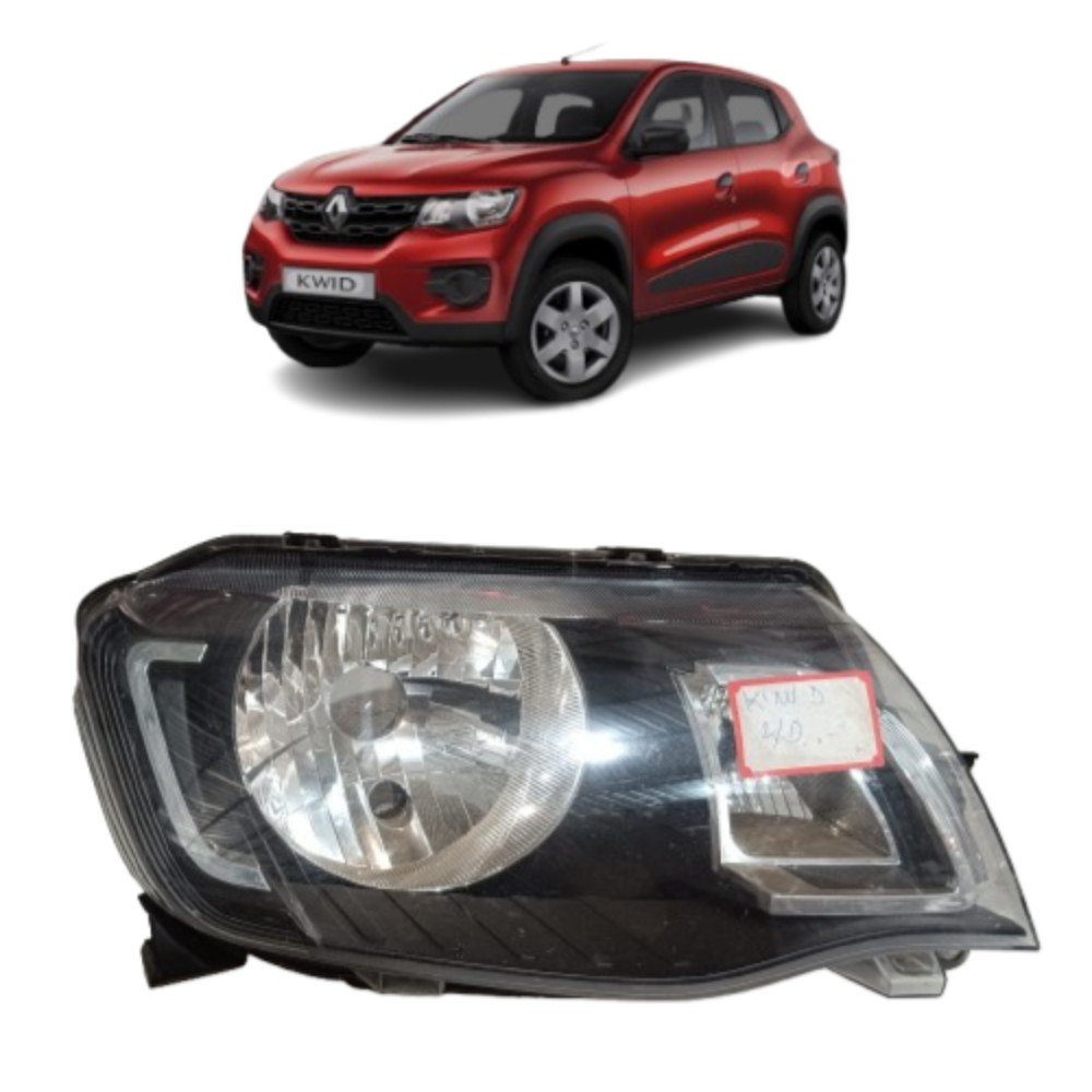 Farol Direito Kwid 2019 Com Detalhe