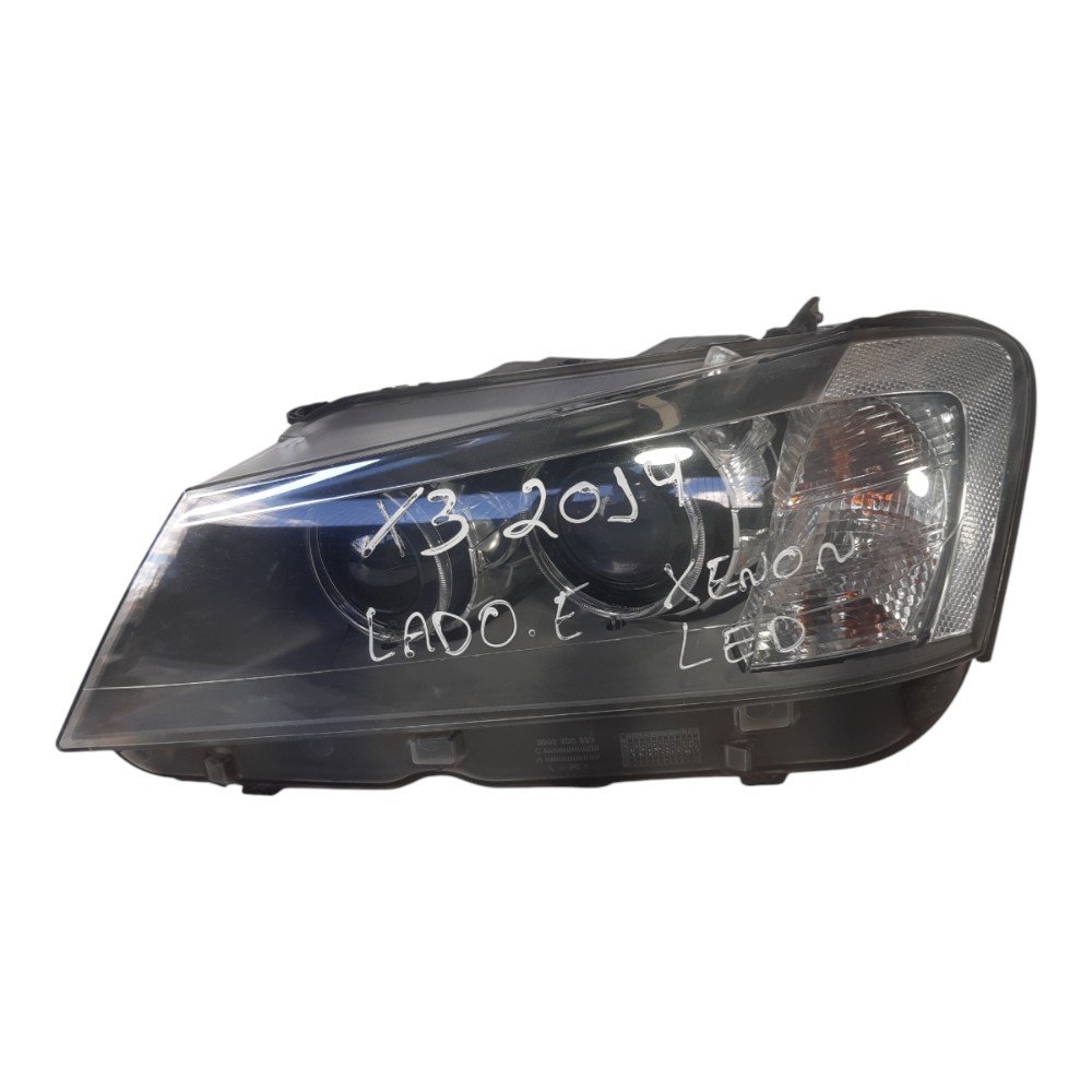 Farol Bmw X3 2013 Elétrico Com Led Original Usado Esquerdo/motorista